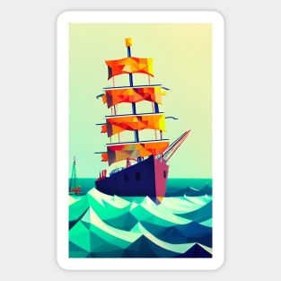Sailing tall ship Sticker